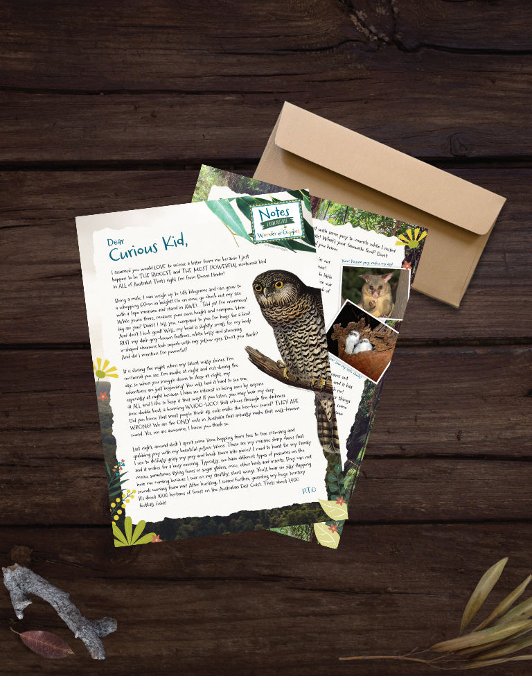 Australian Powerful Owl Notes from Nature Letter